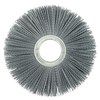Weiler 8" Nylox Metal Hub Wheel Brush, .040/120SC Crimped Fill, 2" Arbor Hole 20650